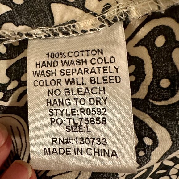 Umgee Tunic Top Women's Size L Mixed Floral Print Hi Low Hem Boho Chic Feminine - Picture 10 of 16